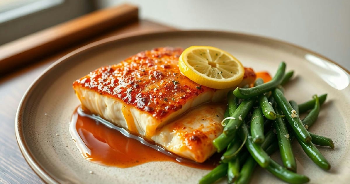 Pan-Seared Salmon with Lemon Glaze