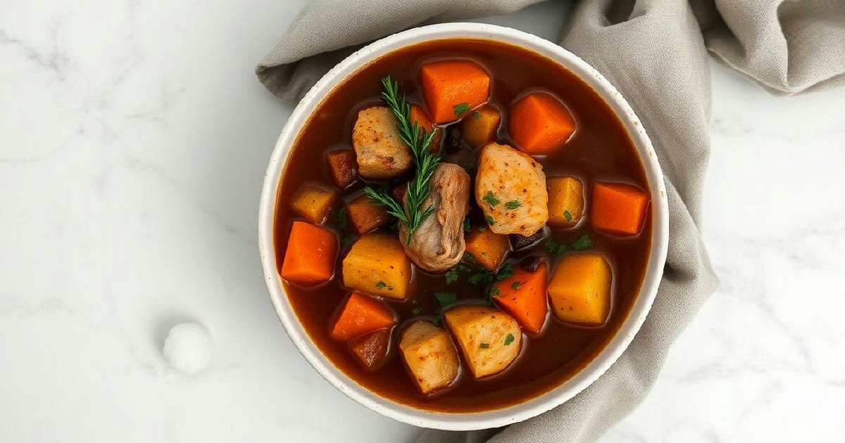 Hearty Turkey Sweet Potato Stew