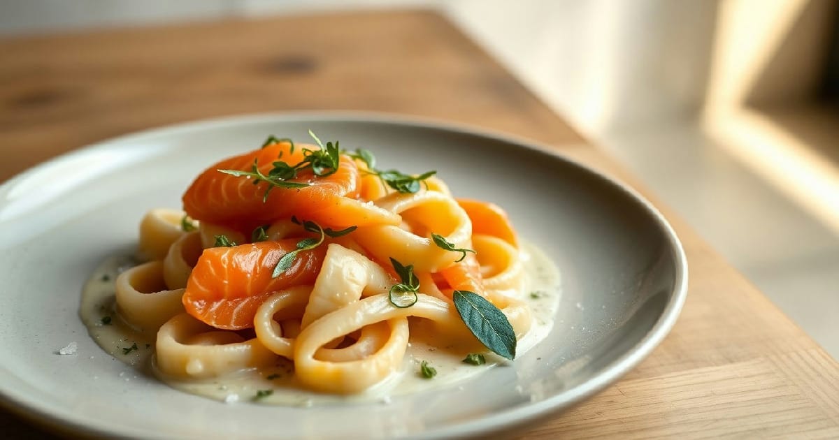 Smoked Salmon Gnocchi with Lemon‑Herb Cream