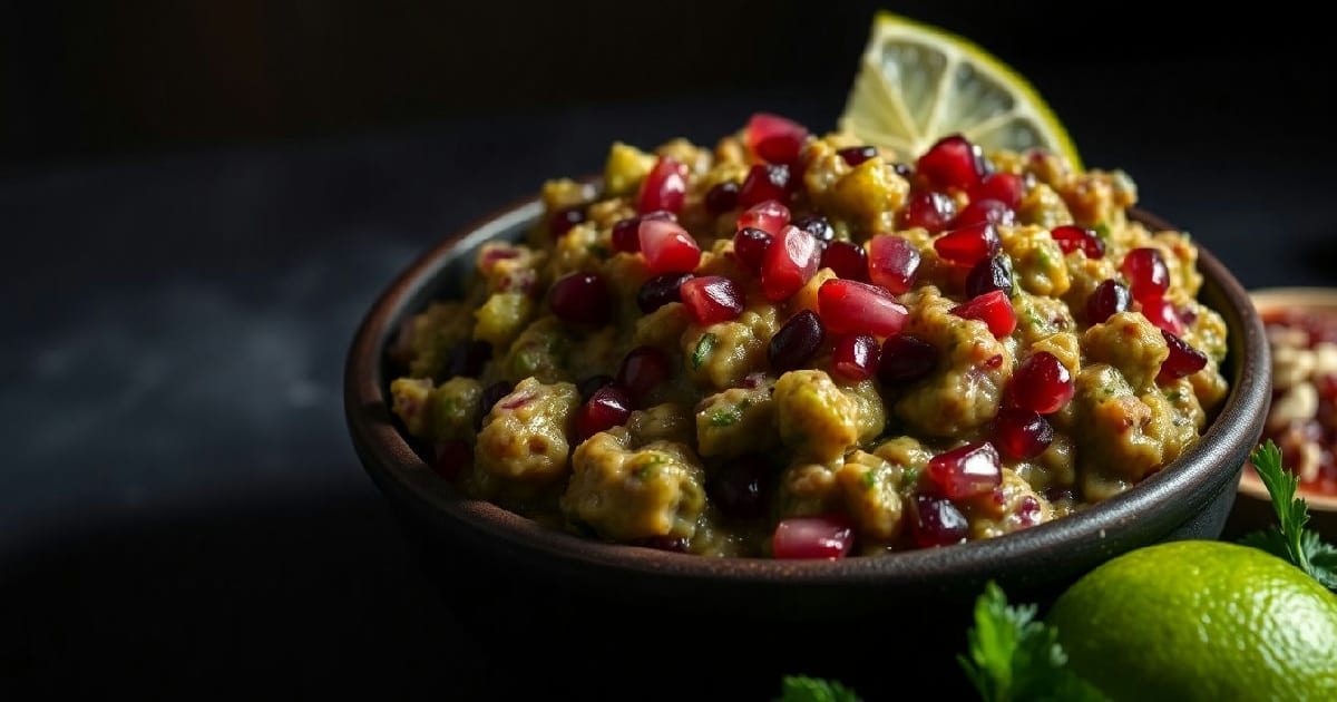 Smokey Pomegranate Guac