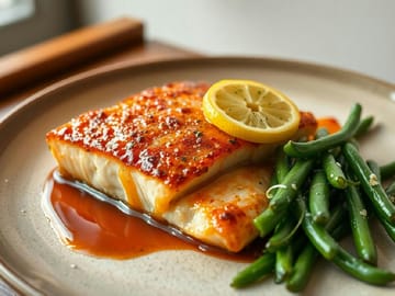 Pan-Seared Salmon with Lemon Glaze