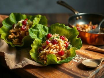 Thai Coconut‑Chicken Lettuce Wraps