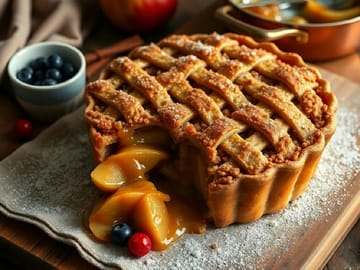 Apple Pie with Caramel Streusel
