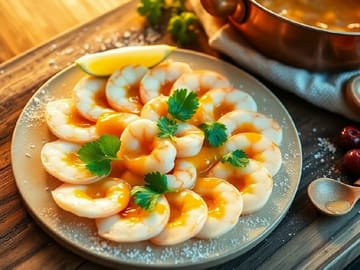 Coconut‑Tamarind Shrimp Carpaccio