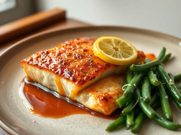 Pan-Seared Salmon with Lemon Glaze