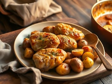 Sheet‑Pan Lemon Garlic Chicken
