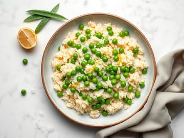 Spring Pea Risotto with Lemon Butter