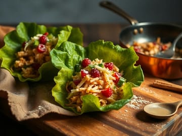 Thai Coconut‑Chicken Lettuce Wraps