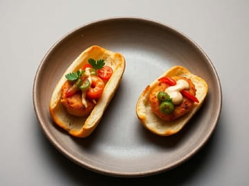 Thai Coconut Shrimp Banh Mi Bites