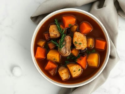 Hearty Turkey Sweet Potato Stew