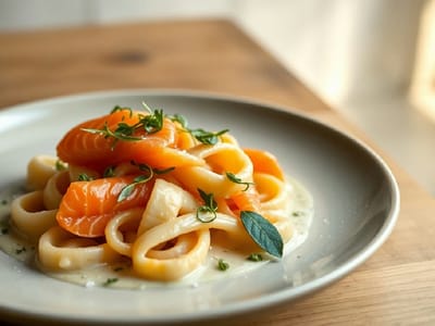 Smoked Salmon Gnocchi with Lemon‑Herb Cream